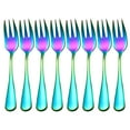 thumbnail image 2 of Werulen 4Pcs Stainless Steel Dessert Forks 8PC, 18/10 Mini Forks for Fruit Cake Ice Cream, Colorful Party Dessert Utensils, Elegant Appetizer Cocktail Forks for Home Kitchen Dining, 2 of 9