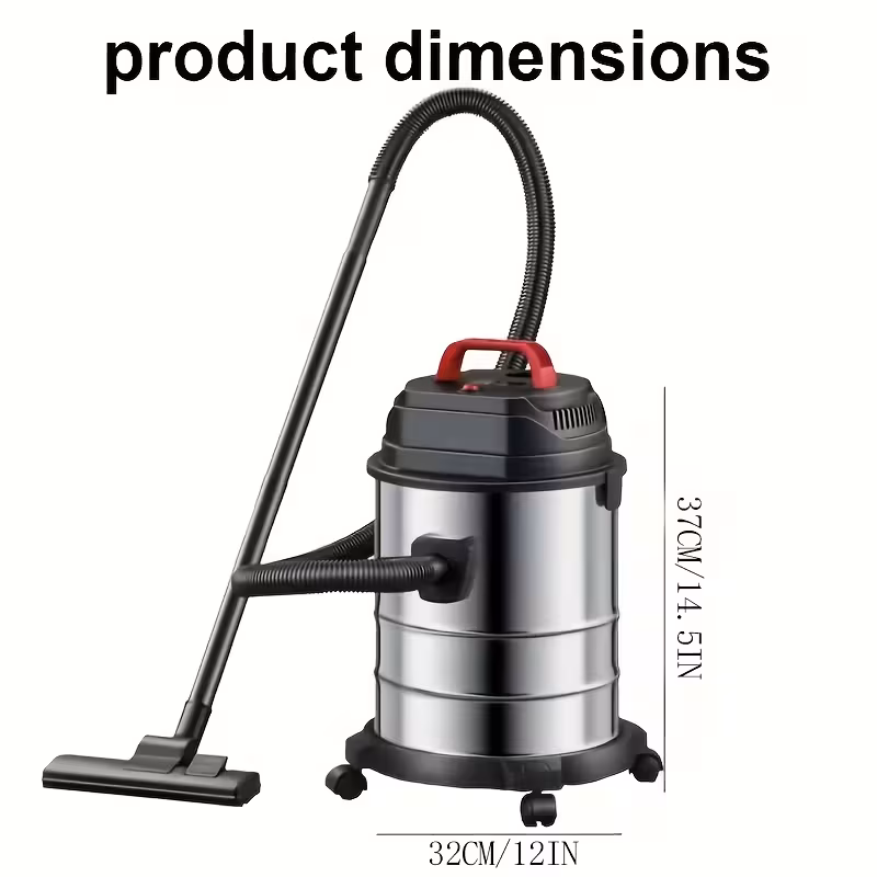 V18000PA Commercial Vacuum Cleaner 2Peak Horsepower Suction Lightweight 3-in-1 Wet Dry Vacuum Cleaner with Hair Dryer for Cleaning Cars, Boats, Pet Hair, Hard Floors