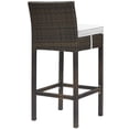 thumbnail image 3 of Conduit Outdoor Patio Wicker Rattan Bar Stool (2799-BRN-WHI), 3 of 3