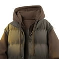 thumbnail image 5 of ZCFZJW Men's Waterproof Ski Jacket 2 in 1 Winter Snow Coat Windproof Drawstring Full Zip up Long Sleeve Hooded Mountain Raincoat Fleece Liner Outwear Tops with Pockets Coffee XL, 5 of 9