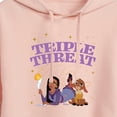 thumbnail image 3 of Disney Wish - Triple Threat Asha Star Valentino - Juniors Cropped Pullover Hoodie, 3 of 5