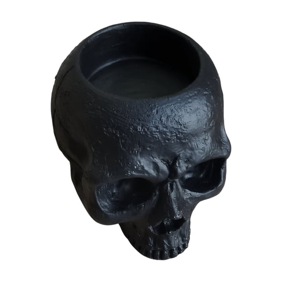 Halloween Skull Candle Holder Gothic Decorative Sculpture for Home Office Party Table Centerpiece Art Ornament