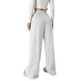 thumbnail image 2 of Women Bowknot Baggy Sweatpants Lightweight Straight Leg Athletic Pants with Pockets, 2 of 18