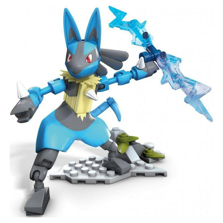 Mega Construx Pokemon Lucario Construction Set with Character Figures (71  Pieces)