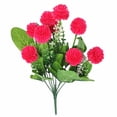 thumbnail image 1 of Ramo de flores de simulación de 9 cabezas, tela, adorno floral falso, decoración para el hogar, sala de estar, verde, amarillo Advancent HA8158-05B, 1 of 6