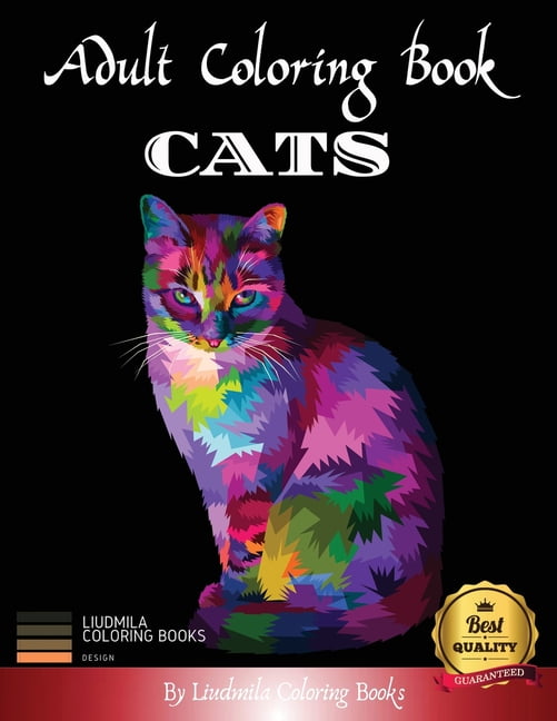 Adult Coloring Book Cats: Beautiful Cats to color, a coloring book for ...