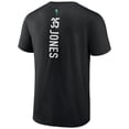 thumbnail image 3 of Men's Jonquel Jones Black New York Liberty Playmaker Name & Number T-Shirt, 3 of 5