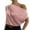 Light Pink, variant on Afdoent Blouses For Women Solid Color Sleeveless Shirt With Irregular Shoulders One Neck Pullover Summer Outfits 2025