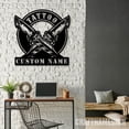 thumbnail image 4 of Craftnamesign Custom Tattoo Artist Metal Wall Art LED Light, Personalized Ink Studio Name Sign, 4 of 5