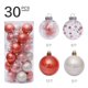 thumbnail image 1 of 30 piezas transparentes de 6 cm, adornos de bolas de plástico, adornos navideños para el hogar, bolas de Navidad colgantes para árbol de Navidad 2021, 1 of 4