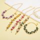thumbnail image 4 of Collar de perro Uxcell, cadena dorada ajustable con cristales de rhinestone para mascotas, 4 of 7