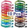 thumbnail image 2 of Wholesale With Bell Collars Delicate Safety Casual Nylon Dog Collar Neck Strap Fashion Adjustable Bell Pet Dog Collar New 10Pcs ShopWise Round, 2 of 32