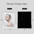 thumbnail image 4 of 8X10in Modern Minimalist Picture Frames, Luxury Unique Ornate,Ornate Metal Photo Frame of HD Glass for Tabletop Display ,Perfect Gift Choice（silver）, 4 of 9