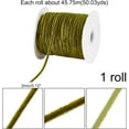 thumbnail image 6 of 50Yards 1/8inch Single Face Velvet Ribbon Dark Green Satin Ribbon Polyester Velvet Ribbon for Choker Wedding Gift Wrapping Hair Bows Home Christmas Decoration, 6 of 9