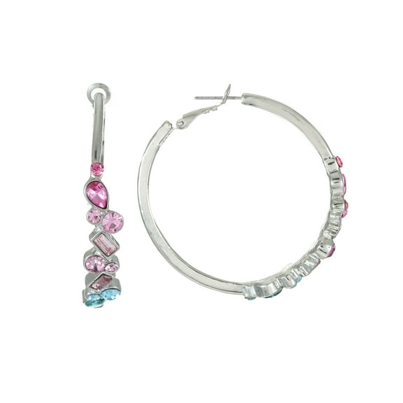 Packed Party Icy Stone Hoop Earrings