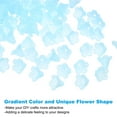 thumbnail image 4 of Uxcell 100 Pcs Acrylic Frosted Flower Beads Trumpet Flower Beads, Light Blue, 4 of 6