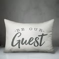thumbnail image 2 of Creative Products Be Our Guest Bold White and Grey 14x20 Indoor / Outdoor Pillow, 2 of 2