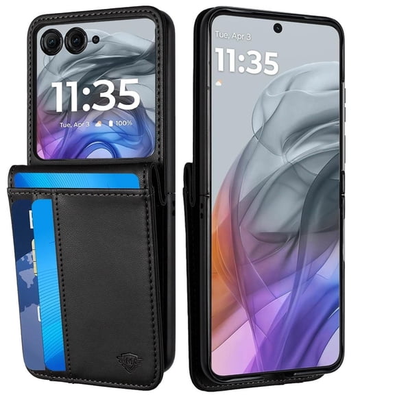 Motorola Razr 2024/2025 Card Slot Wallet Case - Black