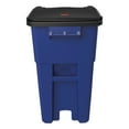 thumbnail image 3 of Rubbermaid Commercial FG9W2700BLUE Brute Outdoor 50 Gallon Square Plastic Rollout Container - Blue, 3 of 6