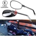thumbnail image 4 of Motorcycle Rear View Side Mirrors mm Chrome for Honda Sports Bike Suzuki Scooter Cruiser, 4 of 7