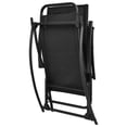 thumbnail image 4 of vidaXL Garden Rocking Chair Steel and Textilene Black, 42158, 4 of 7