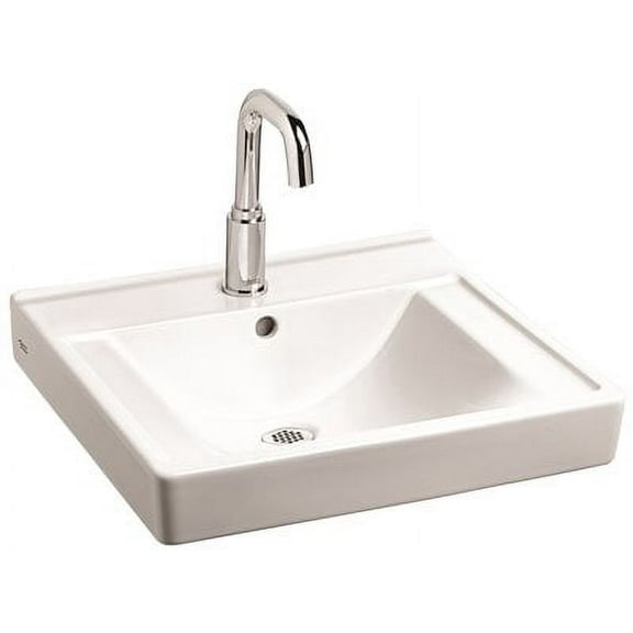 American Standard 9024004EC.020 Decorum Wall-Hung Bathroom Sink with Everclean and 4" Centers, White