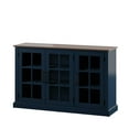 thumbnail image 3 of Twin Star Home 55" Two Tone Sideboard with Window Pane Glass Doors and Adjustable Shelves, 3 of 8