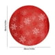 thumbnail image 3 of Manteles de Copo de Nieve Redondos de PVC lavable de 15 pulgadas | Dorado, rojo, plata | Mantilla de mesa resistente al calor y a las manchas | Diseño floral fácil de limpiar y hueco | Decoración de, 3 of 6