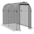 thumbnail image 1 of Outsunny 4' x 8' Plant Protection Tent Crop Cage with Door, Black, 1 of 10
