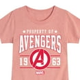 thumbnail image 3 of Marvel The Avengers - Property Of - Toddler And Youth Girls Fitted Short Sleeve Graphic T-Shirt, 3 of 5