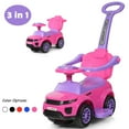 thumbnail image 4 of Costway Plays Music Kid Push & Pedal Ride-On, PP Iron Pink, 35.00 x 17.00 x 33.00 Inches, 6.5 lbs, 4 of 12
