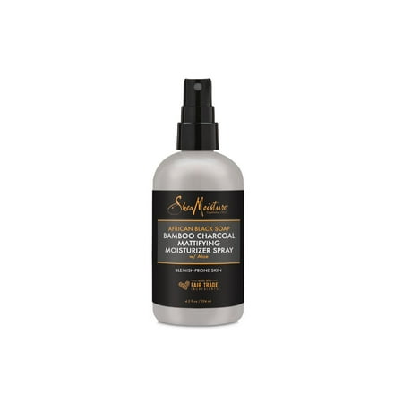 SheaMoisture African Black Soap Bamboo Charcoal Mattifying Moisturizer Spray (Best Mattifying Lotion For Oily Skin)