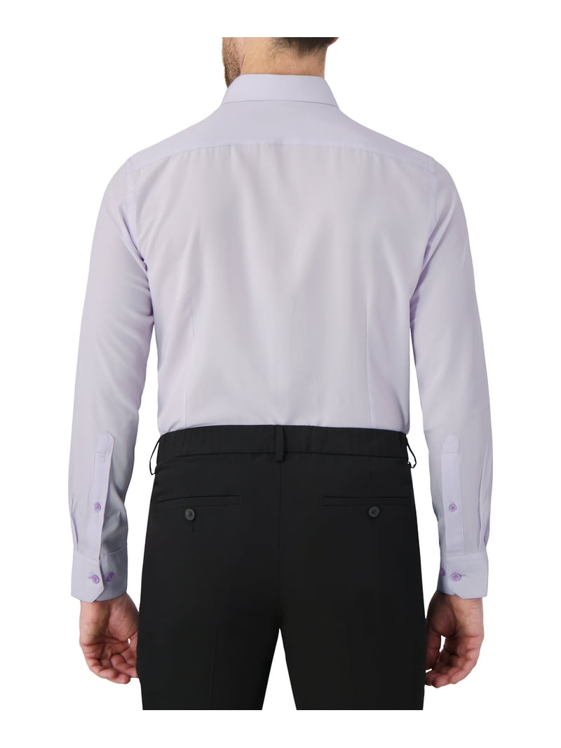 4 way stretch dress shirt Men's Recycled Slim Fit Floral 4-Way Performance Meet the Twillory Performance Shirt Report Collection Long Sleeve 4-Way