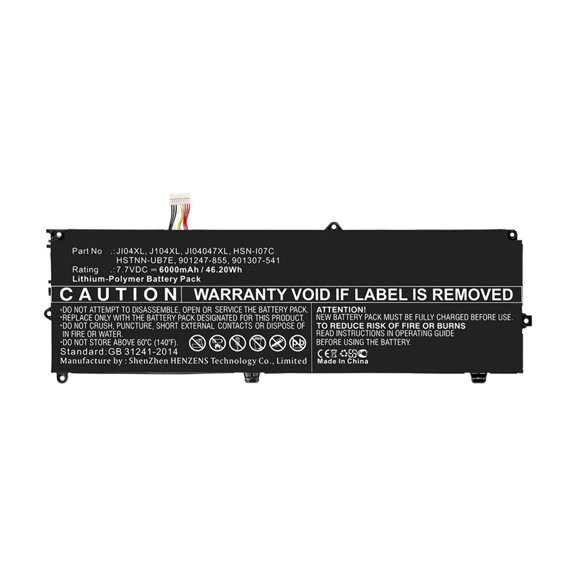 Batteries N Accessories BNA-WB-P11784 Laptop Battery - Li-Pol, 7.7V, 6000mAh, Ultra High Capacity - Replacement for HP JI04XL Battery