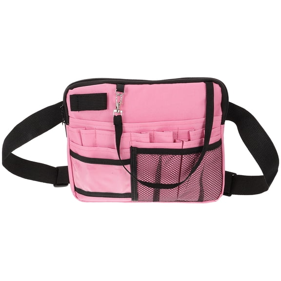 PTOOTP Nurse Belt Organizer Pouch Large Capacity Pink Comfortable Fit 1Pack