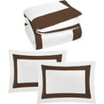 thumbnail image 2 of BedDecor 3 Piece Luxury Multi Box (Chocolate, Emperor) 800 TC 100% Long Staple Egyptian Cotton Made Duvet Set, 2 of 5