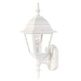 thumbnail image 1 of homeroots lighting 398544 Builder's Choice 1-Light Textured White Wall Light, 1 of 1