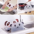 thumbnail image 2 of Cheers Cute Panda Sucker Water Splash Guard Baffle Wash Basin Sink Board Kitchen Tool, 2 of 8