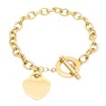 thumbnail image 1 of Pendentif pendentif Coeur Pendentif bracelet en Acier Inoxydable Bijoux Chaîne 18cm, 1 of 4