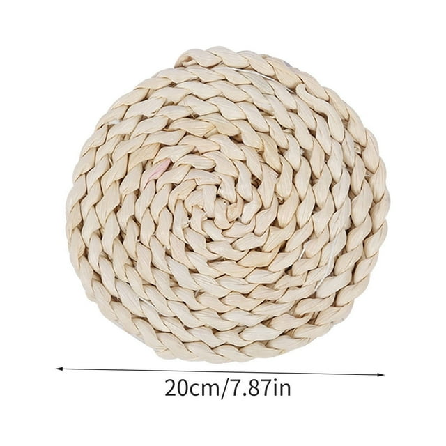 Fiudx Mantel Individual de Hoja de Maíz, Aislamiento Térmico Grueso, Elegante Diseño Tejido, Multiusos para Mesa de Comedor, Mesa de Centro, Decoración Del Hogar, Restaurante, Cafetería, Opciones de