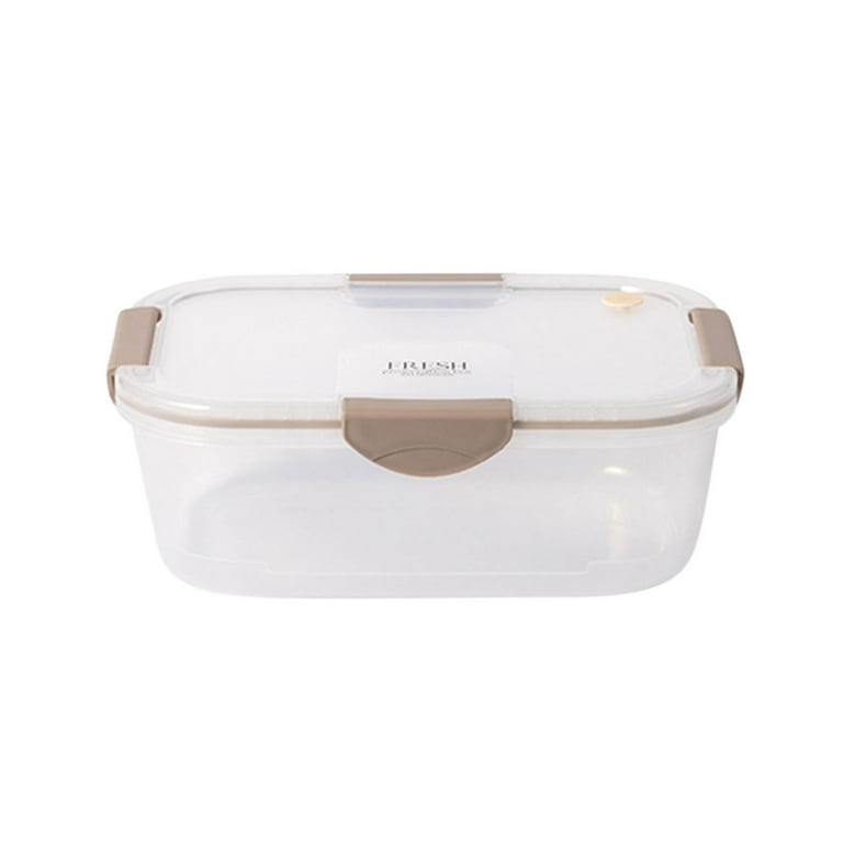 Ovzne Womens Clear Lunch Box, Adult Bento Box Lunch Box, Leakproof Bento Box  with Compartments and Fork Included, Durable Reusable Lunch Box for Adults,  Perfect Size for Work Meal 