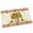 Brown Beige, variant on Burnt Orange Indoor Door Mat - 16"x24", Non-Slip Welcome Mat for Outdoor, Oil Painting Modern Abstract Art Vintage Front Doormat for Entry, Low-Profile Doormat Entrance Rug for Kitchen/Bathroom