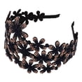 thumbnail image 1 of Diadema de flores de diablo dhinestone para mujeres Anti-Slip Hair Brown para bodas fiestas y uso diario, accesorio para el cabello de moda, 1 of 7