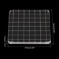 thumbnail image 2 of Unique Bargains 3' x 3' Acrylic Stamp Block Clear Stamping Block with Grid Lines Decorative Mounting Blocks Square, 2 Pack, 2 of 7