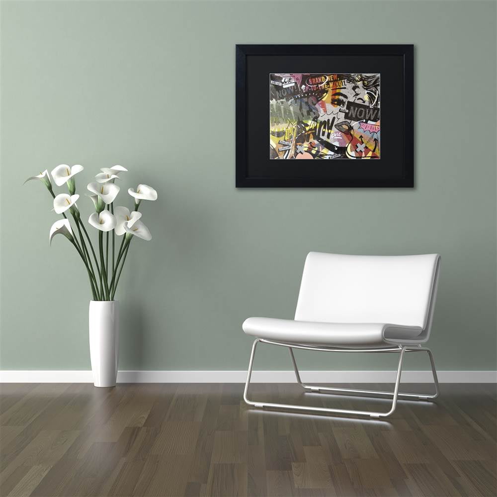 Dan Monteavaro 'Anyone Now' Black Matted Framed Art