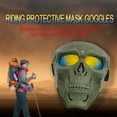 thumbnail image 4 of Skull Ghost-shape Goggles Face Cover For Outdoor Sports Off-road Motorcycle Helmet Goggles Wind-proof Adjustable Goggles, 4 of 5