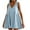 Light Blue, variant on ibuvkizy Summer Dresses for Women Plus Size,Women Casual Loose Solid Pocket Pleated Sleeveeless V-Neck Dress,Holiday Party Beach Dress,Gifts for Women