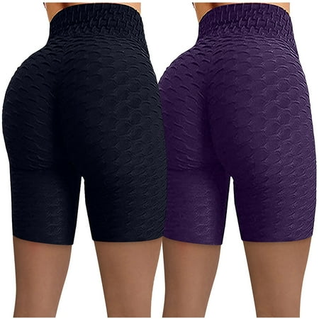 

Maternity Yoga Pants 2PCWomen Wrinkled High Waist Stretch Running Fitness Yoga Pants Biker Shorts High Waist Flare Yoga Pants