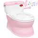 thumbnail image 1 of Baño Entrenador para Niños con Sonido de Agua Asiento Acolchado Antideslizante Soporte para Papel Higiénico - Rosa, 1 of 8
