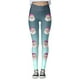 thumbnail image 4 of Leggings de cintura alta para mujer, pantalones de yoga para entrenamiento, suaves, elásticos, cómodos, con estampado navideño, diseño de bloques de color para fitness y running 2690, 4 of 4